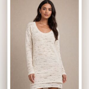 Free People Ivory Knit Dress